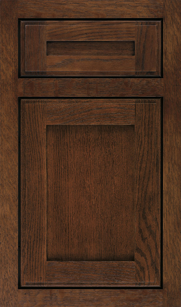 Quartersawn Oak Cabinets In A Rustic
