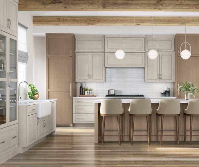 Two tone on sale wood kitchen