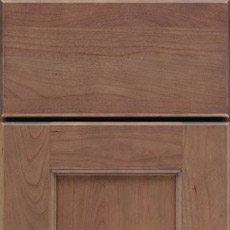 Close-up of a full overlay cabinet door