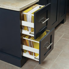 File drawer cabinet in home office