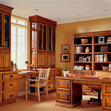 Bring a look of luxury to your executive office cabinets with MasterBrand cabinetry.