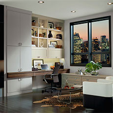Deck out a desk to meet your personal needs with our stylish office cabinetry.