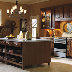 Hickory kitchen cabinets from MasterBrand