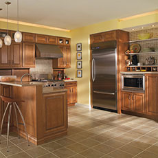 Maple kitchen cabinets from MasterBrand
