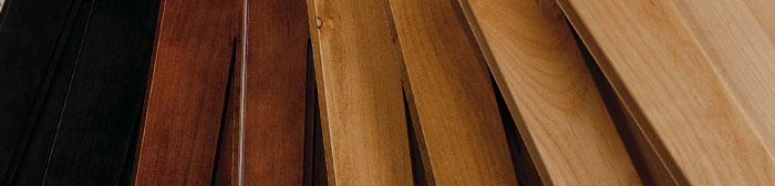 Wood cabinet doors in a variety of finishes