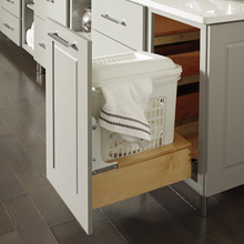 Laundry hamper base cabinet 