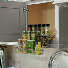 Cabinet organization option for kitchen remodeling project