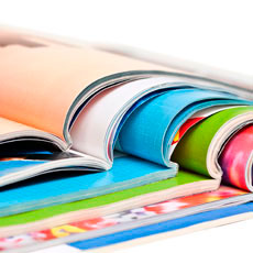 Stack of magazines