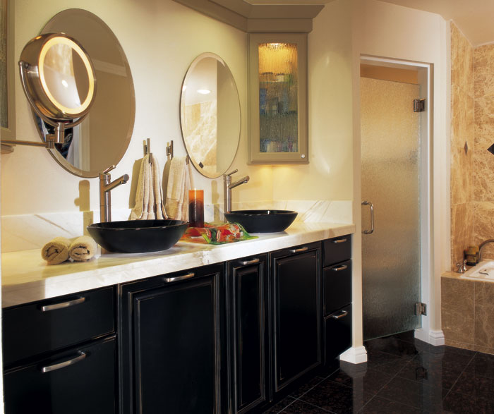 Black Bathroom Cabinets With Distressing Masterbrand