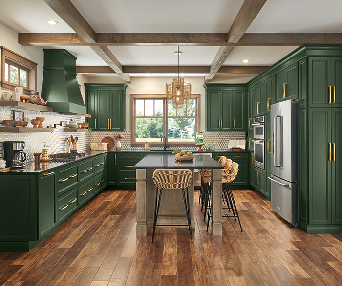 Brown kitchen units discount