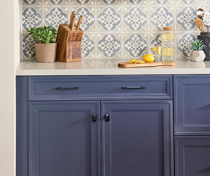 Blue Rustic Kitchen