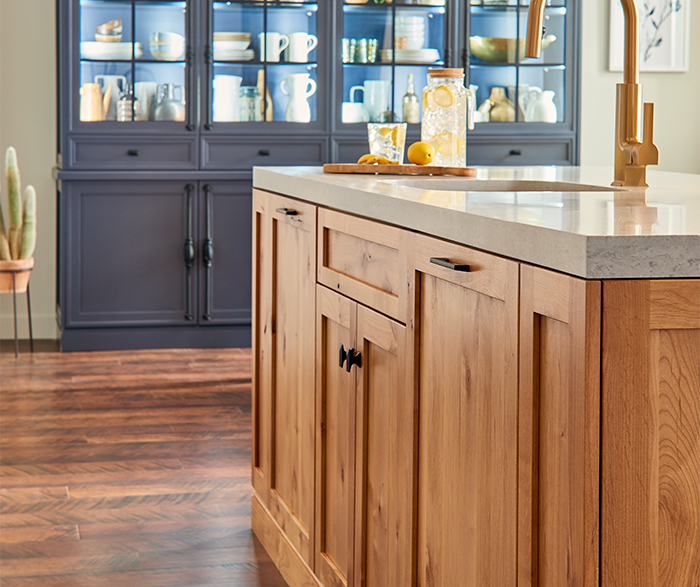Blue Rustic Kitchen