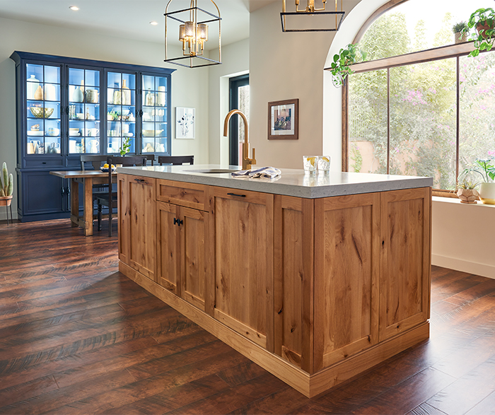 Blue Rustic Kitchen