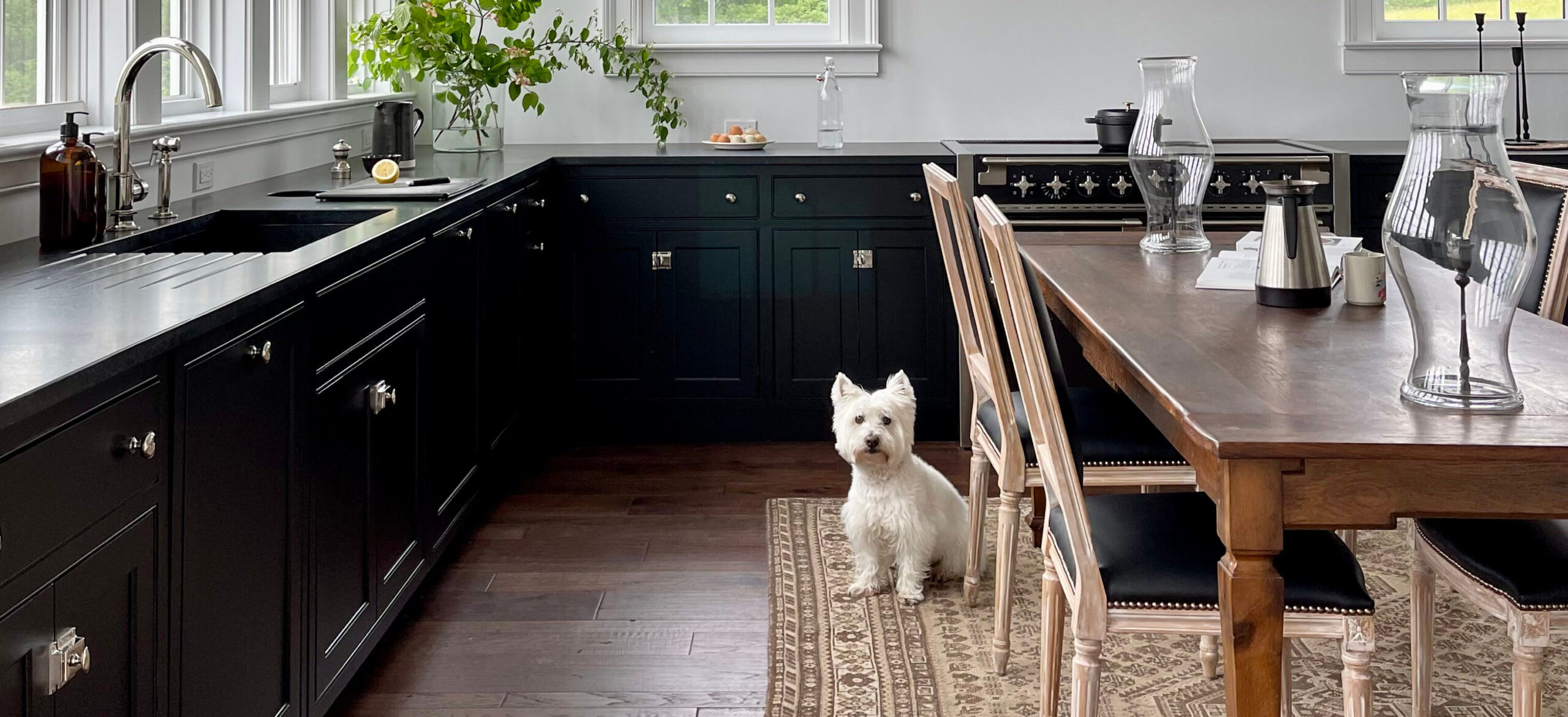 Designer Goes Bold with All-Black Kitchen