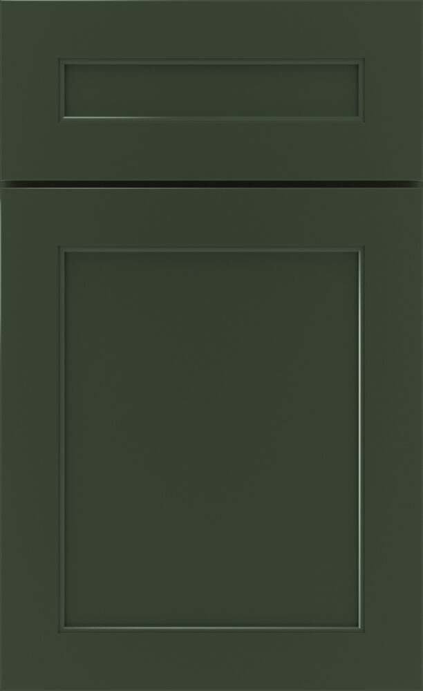 Door image showing MasterBrand's 2024 Color of the Year, a mellow, grayed-out deep green that is bold, elegant, and remarkably versatile.