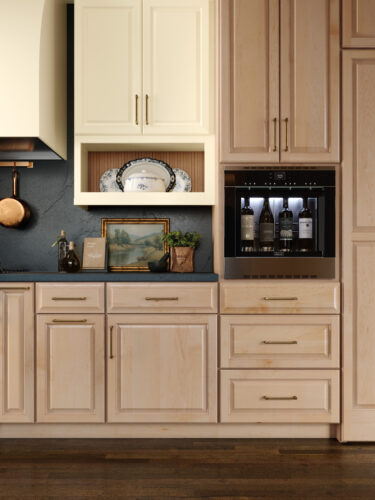 Showing Breckenridge with the sculpted top drawer 