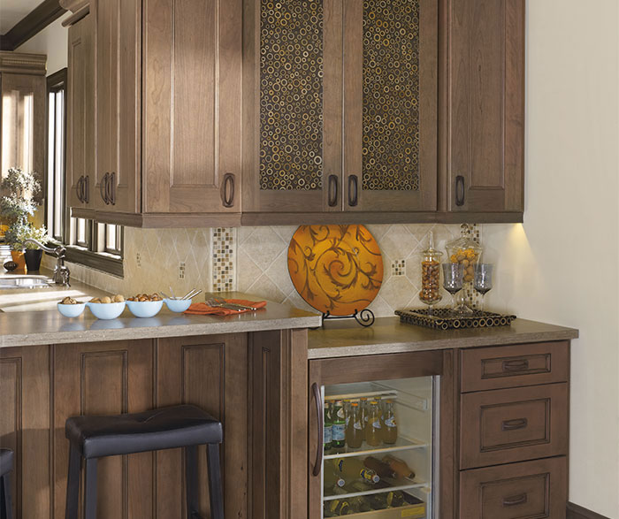 Tinsley kitchen cabinets in Cherry Sherborne Cosmos