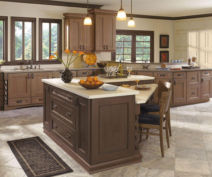 Tinsley kitchen cabinets in Cherry Sherborne Cosmos