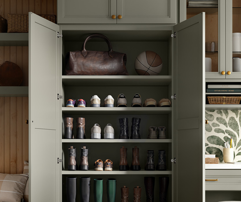 Laundry & Mudroom with Built‑In Storage and Cabinets