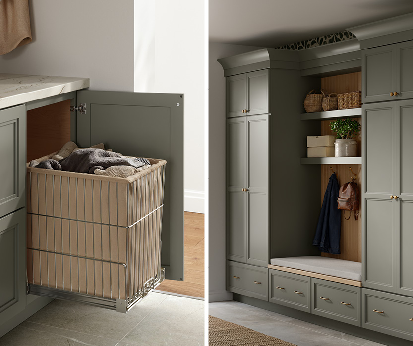 Laundry & Mudroom with Built‑In Storage and Cabinets