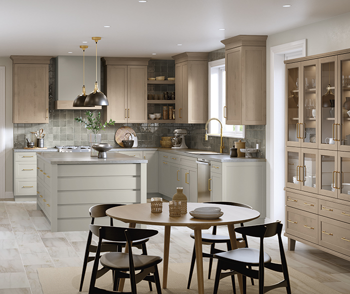 Frameless Kitchen Cabinets with Custom Wood Hood