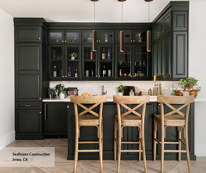 Brookside Cabinets with Endive Finish
