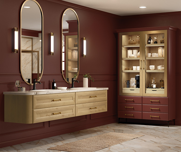 Contemporary Vanity With Baja Finish