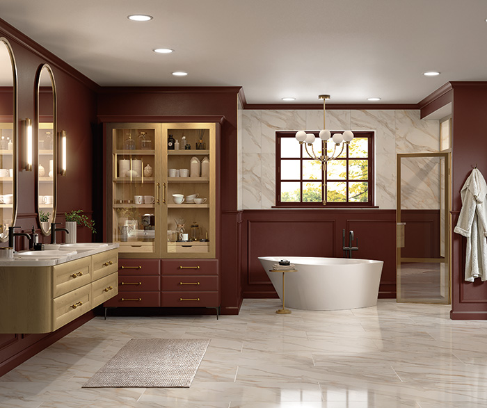 Contemporary Vanity With Baja Finish