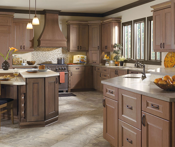 Tinsley kitchen cabinets in Cherry Sherborne Cosmos